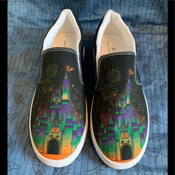 Bibbidi Bobbidi Bling dark princess castle ultimate slip ons womens 9 - Picture 1 of 5